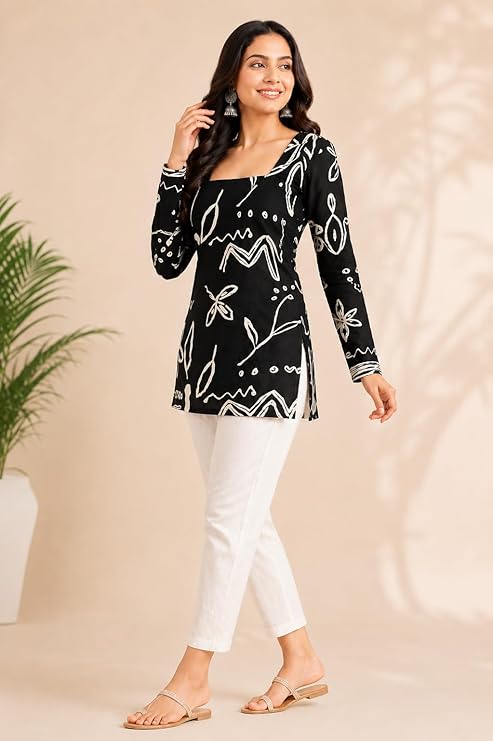 A-Line Printed Kurti