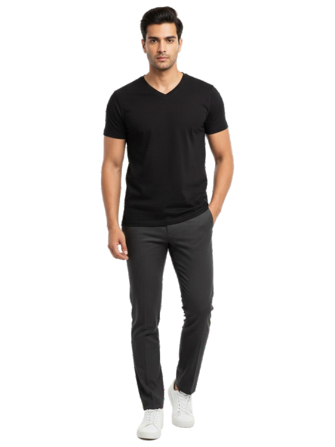 V-Neck Cotton T-Shirt